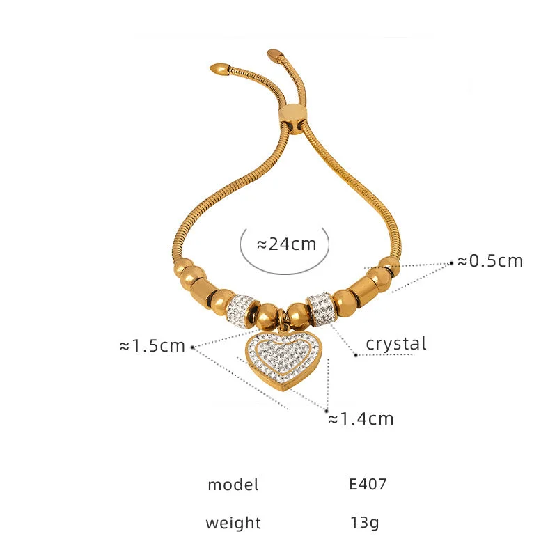 E407-578 Gold Bracelet-24cm