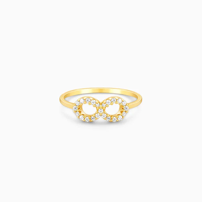 twisted rings for women-Golden Infinite Grace Ring