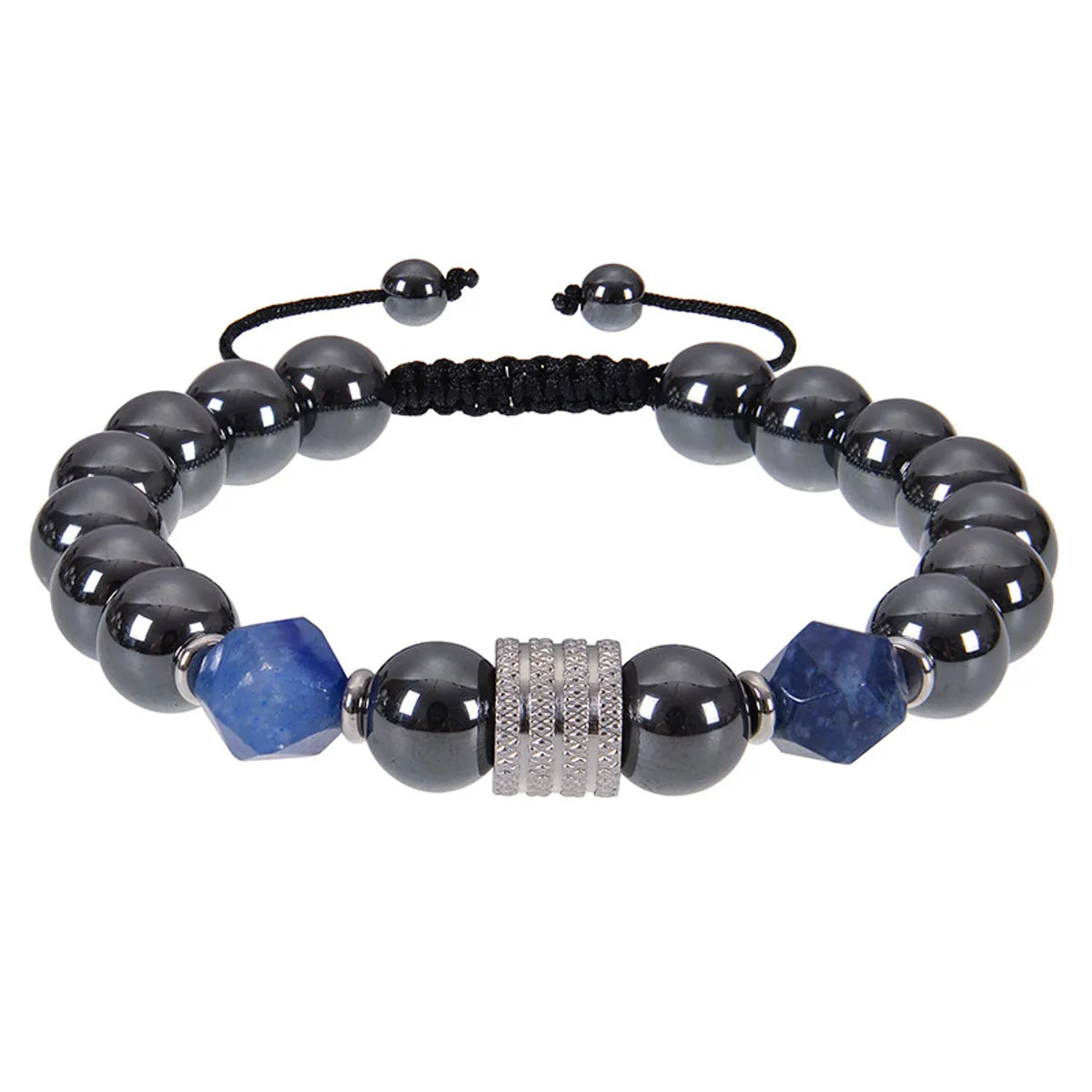 Black Magnet Blue Aventurine Bracelet