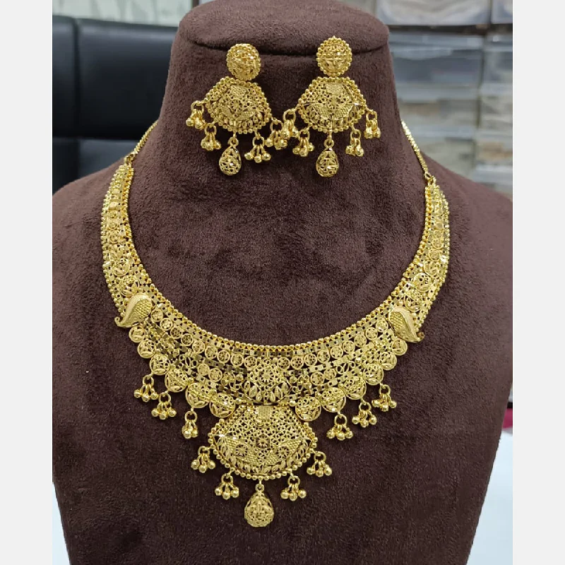 layered necklaces for women-Sunrise Gold  Forming  Necklace Set