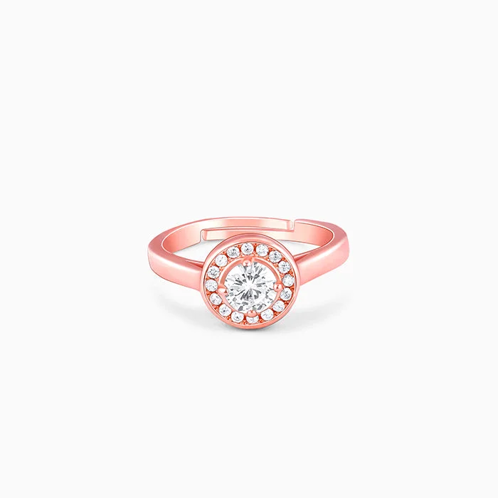 fashion rings for women-Rose Gold Magical World Ring