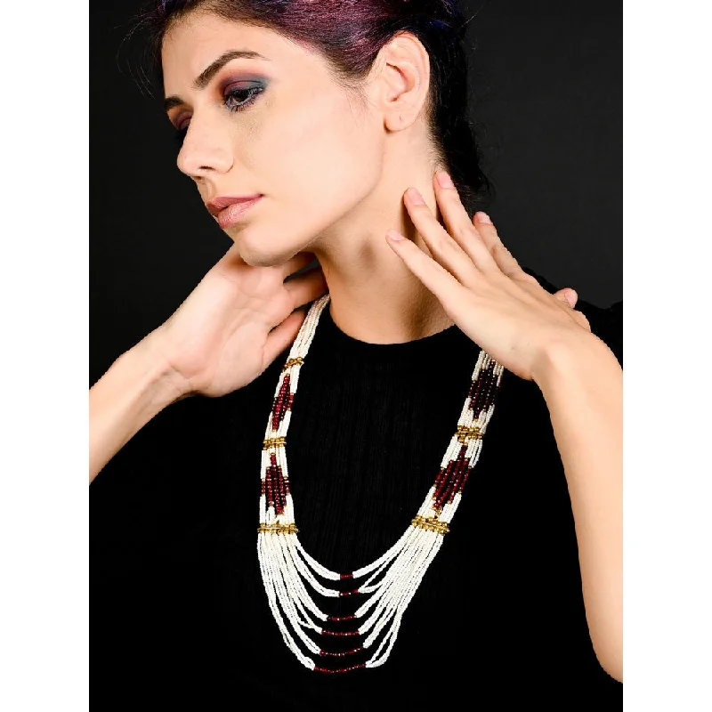 gold chain necklaces for women-Odette Multi-Color Elegant Long Necklace