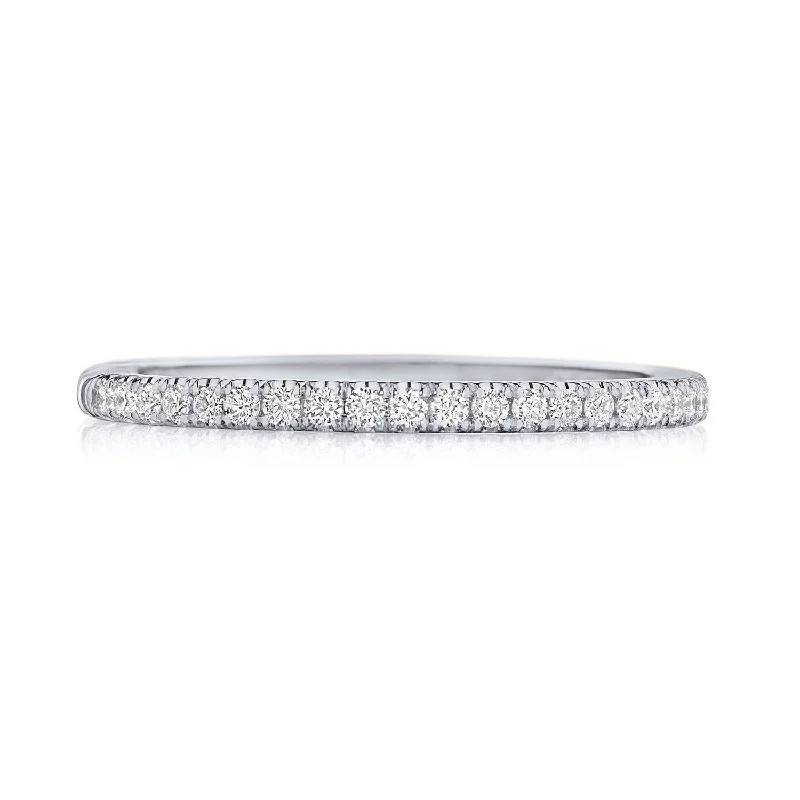 classic diamond engagement rings for women-Simply TACORI | French Pavé Diamond Wedding Band - 1.5mm 267015b12