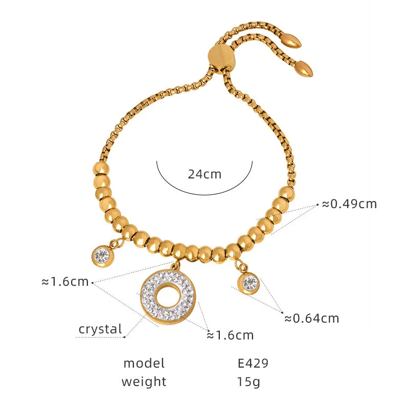 E429-578 Gold Bracelet-24cm