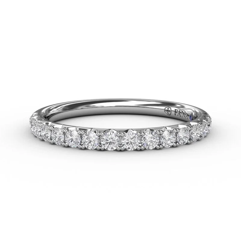 stackable wedding engagement rings for women-Diamond Wedding Band W3933