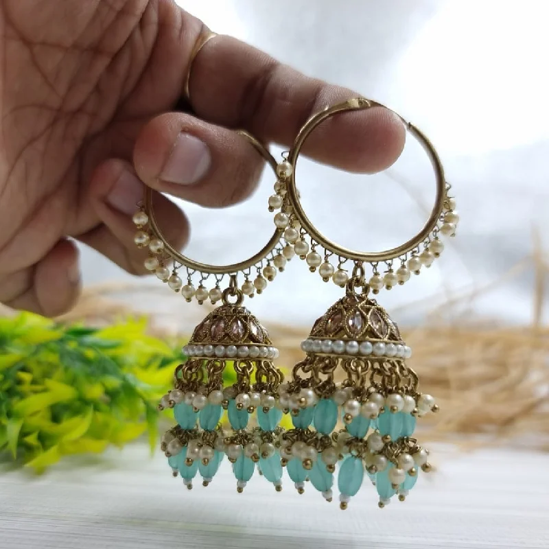 geometric earrings for women-JCM Gold Plated Jhumki Earrings