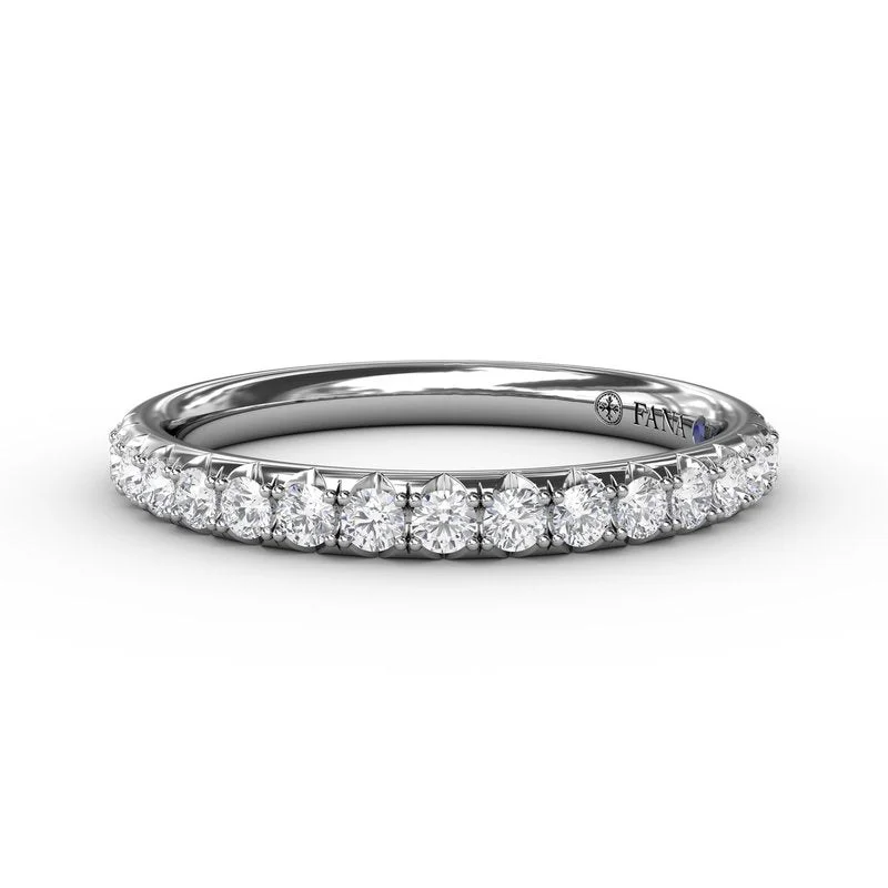 stackable engagement rings for women-Diamond Wedding Band W3292