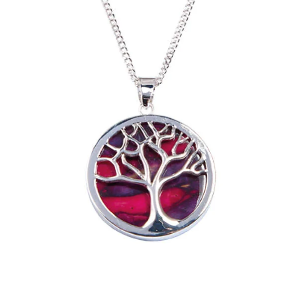 diamond pendant necklaces for women-Heathergems Tree of Life Pendant Necklace In Silver