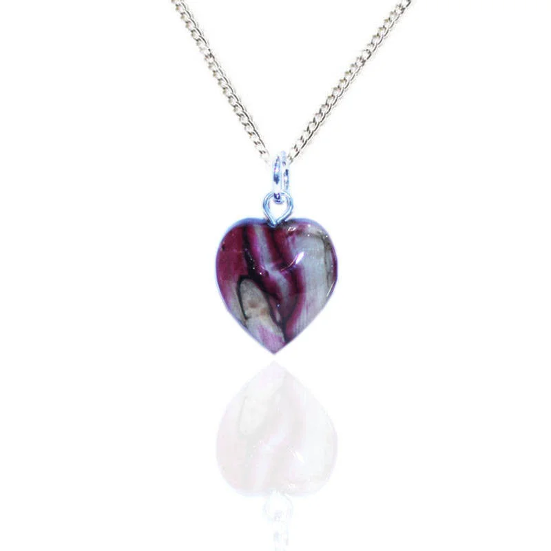 layering necklace sets for women-Heathergems Micro Heart Pendant Necklace In Silver