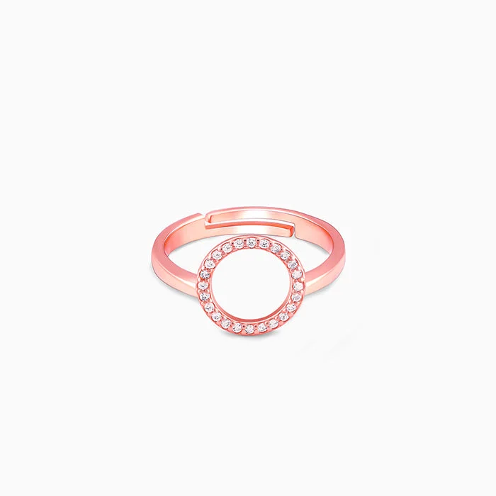 minimalist rings for women-Rose Gold Connected for Life Ring