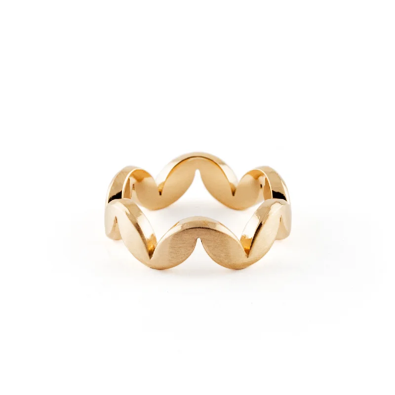 double band rings for women-Jado Muse - Sunshine