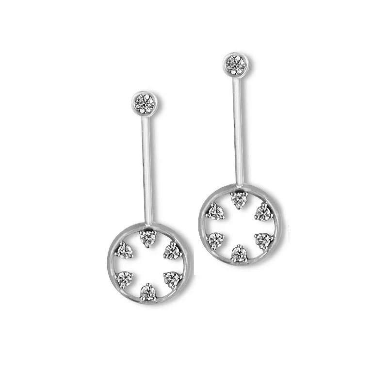 small hoop earrings for women-Starwheel Earrings