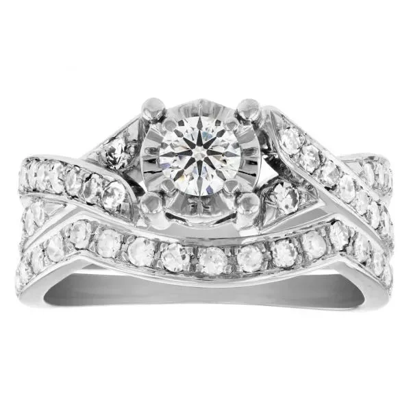 rose cut engagement rings for women-Custom matching wedding band