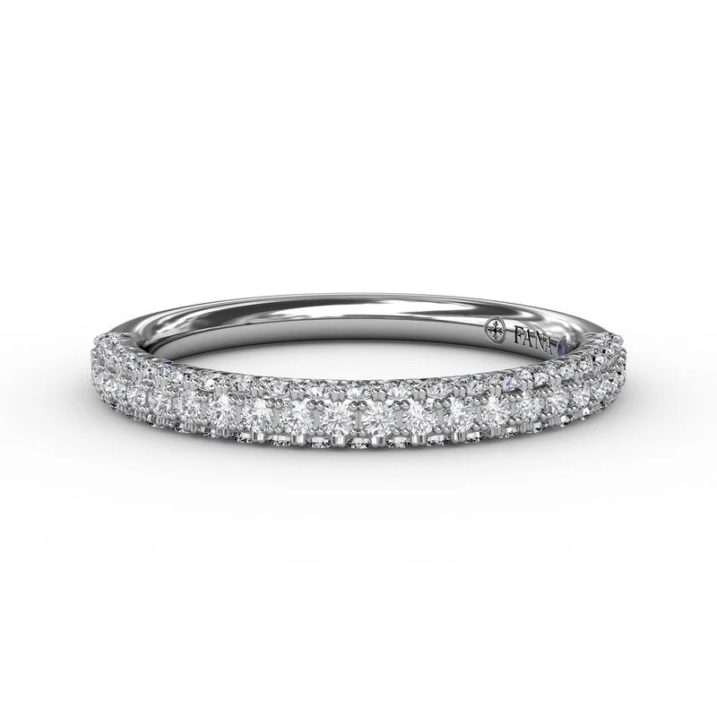 bespoke engagement rings for women-Diamond Wedding Band W3146