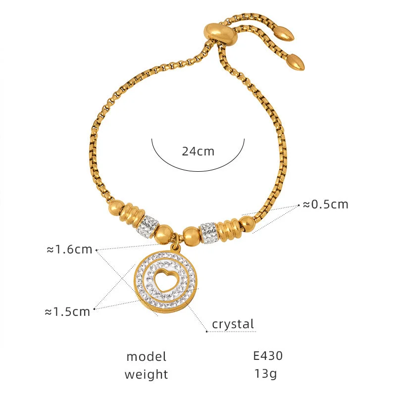 E430-578 Gold Bracelet-24cm