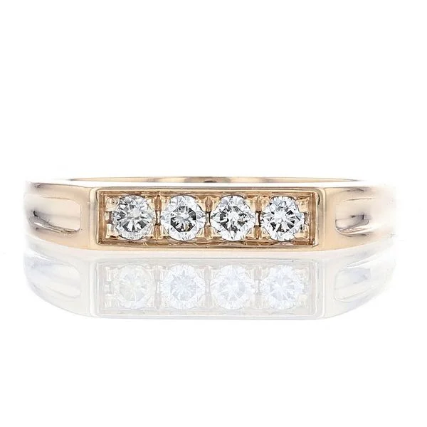 art deco style engagement rings for women-Pave Wedding Band