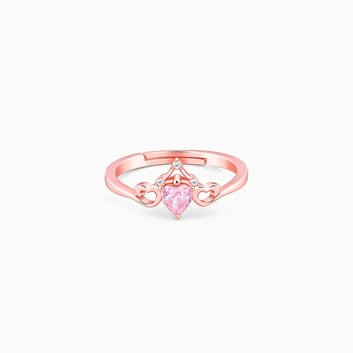 cocktail rings for women-Rose Gold Sweetheart Ring