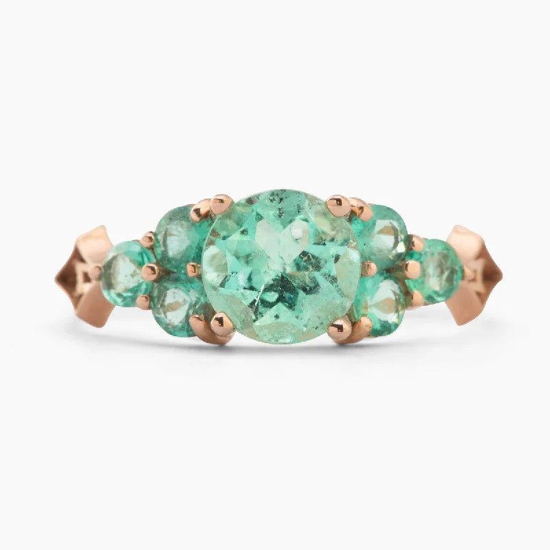 gold rings for women-Emerald Nico